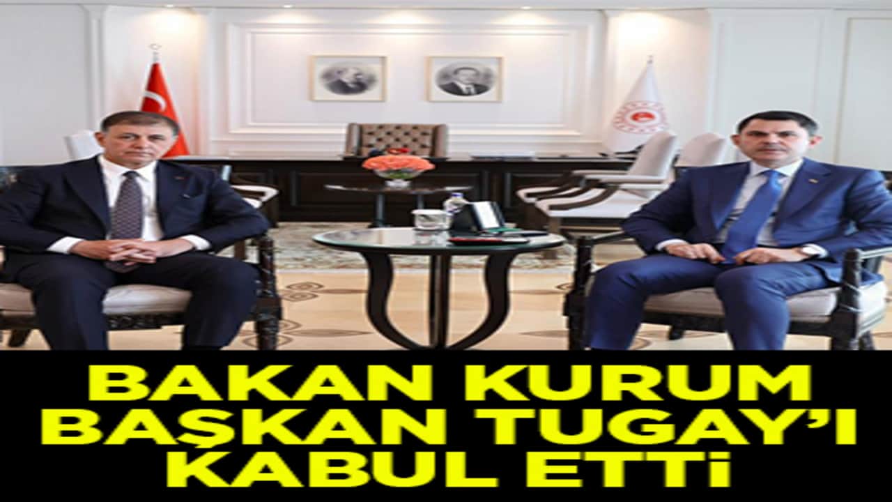 Bakan Murat Kurum, Belediye Başkanı Cemil Tugay'ı kabul etti
