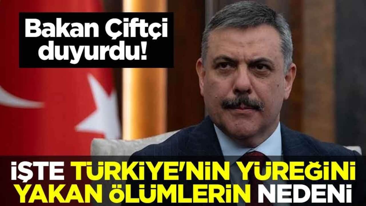 Bakan Mustafa Çiftçi duyurdu! İşte Türkiye'nin yüreğini yakan ölümlerin nedeni