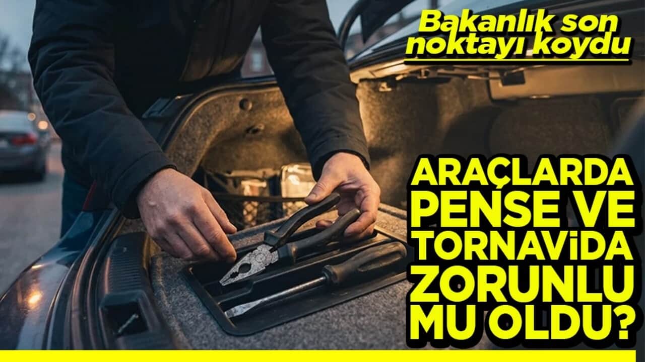 Bakanlık son noktayı koydu Araçlarda pense ve tornavida zorunlu mu oldu