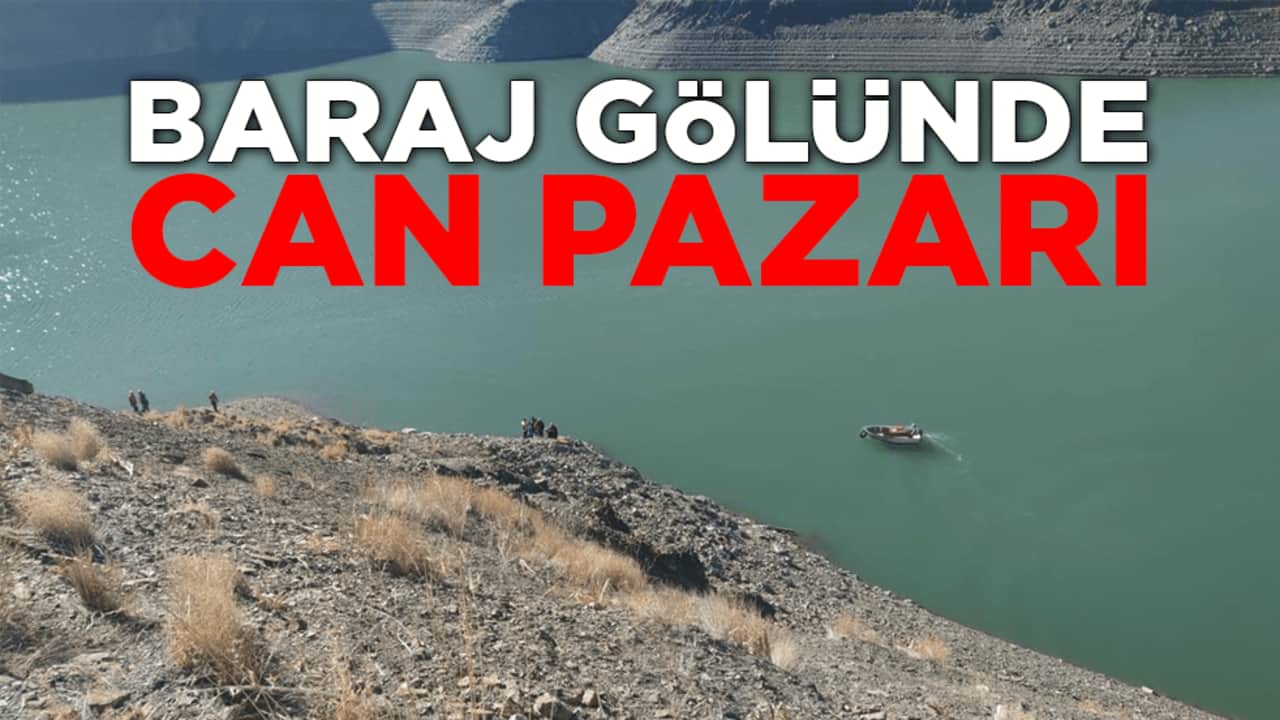 Baraj gölünde can pazarı! 3 kişinin bulunduğu araç Zernek Barajı'na düştü