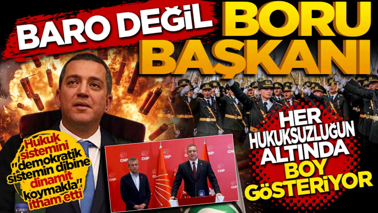Baro başkanı değil boru başkanı! Her hukuksuzluğun altında boy gösteriyor