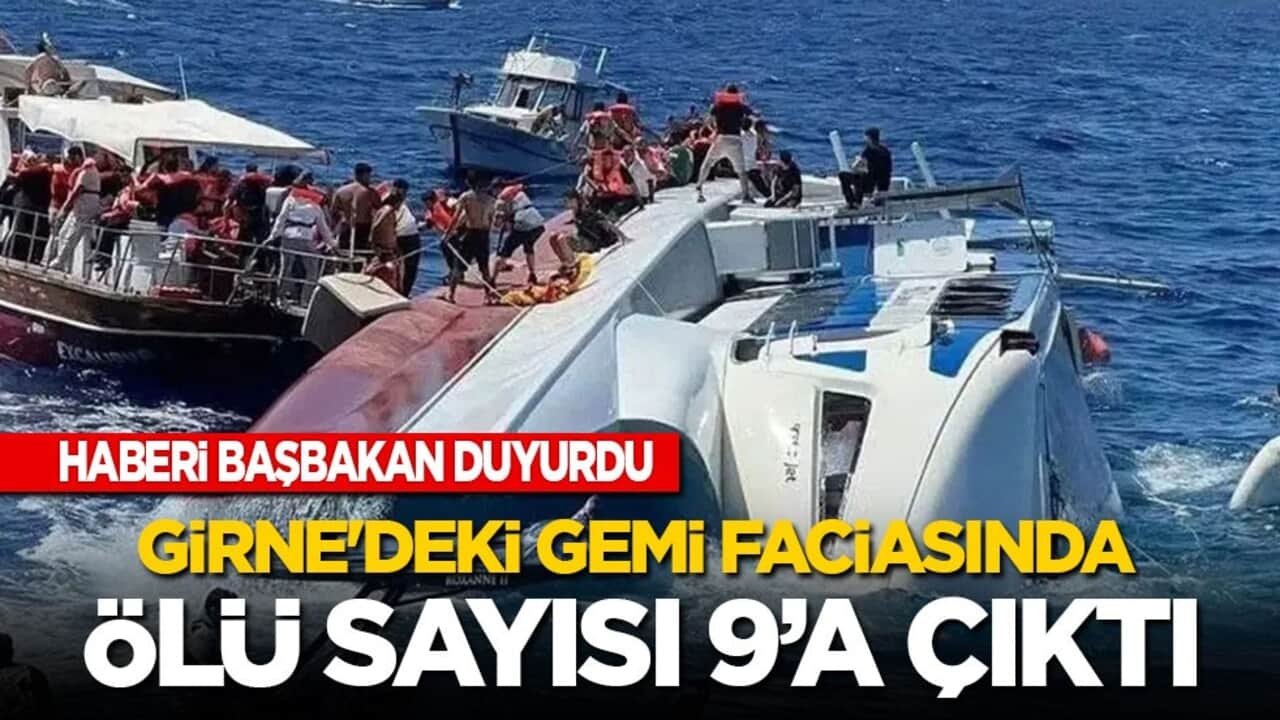Başbakan duyurdu: Girne'deki gemi faciasında ölü sayısı 9’a çıktı