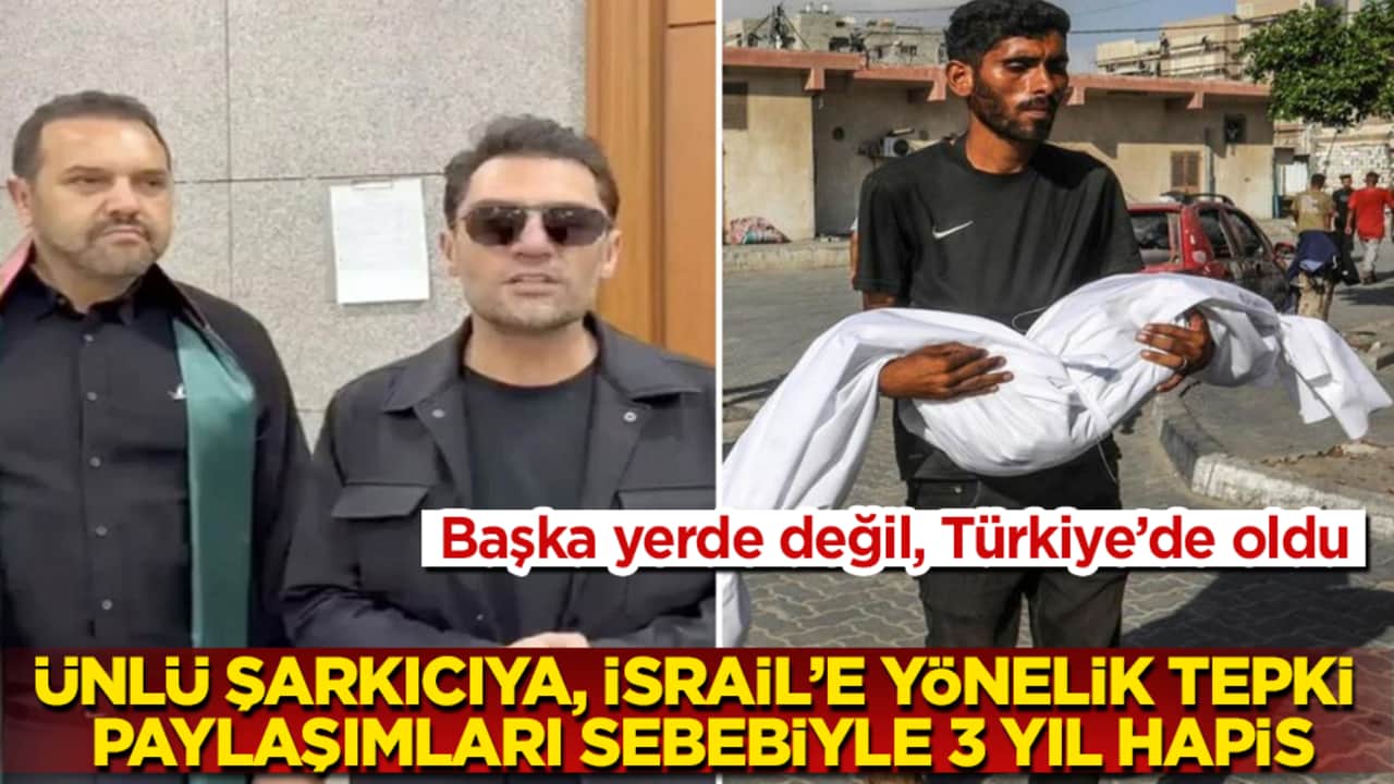 Başka yerde değil, Türkiye’de oldu! Ünlü şarkıcıya, İsrail’e yönelik tepki paylaşımları sebebiyle 3 yıl hapis