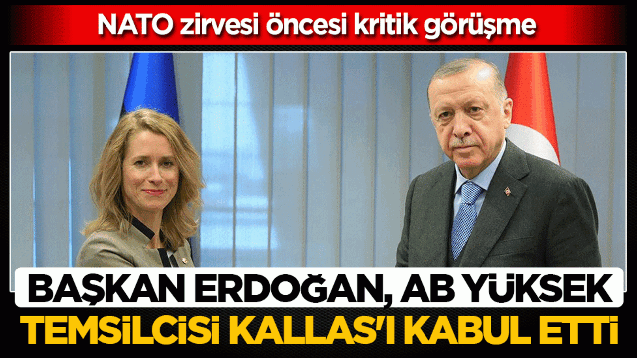 Başkan Erdoğan, AB Yüksek Temsilcisi Kallas'ı kabul etti