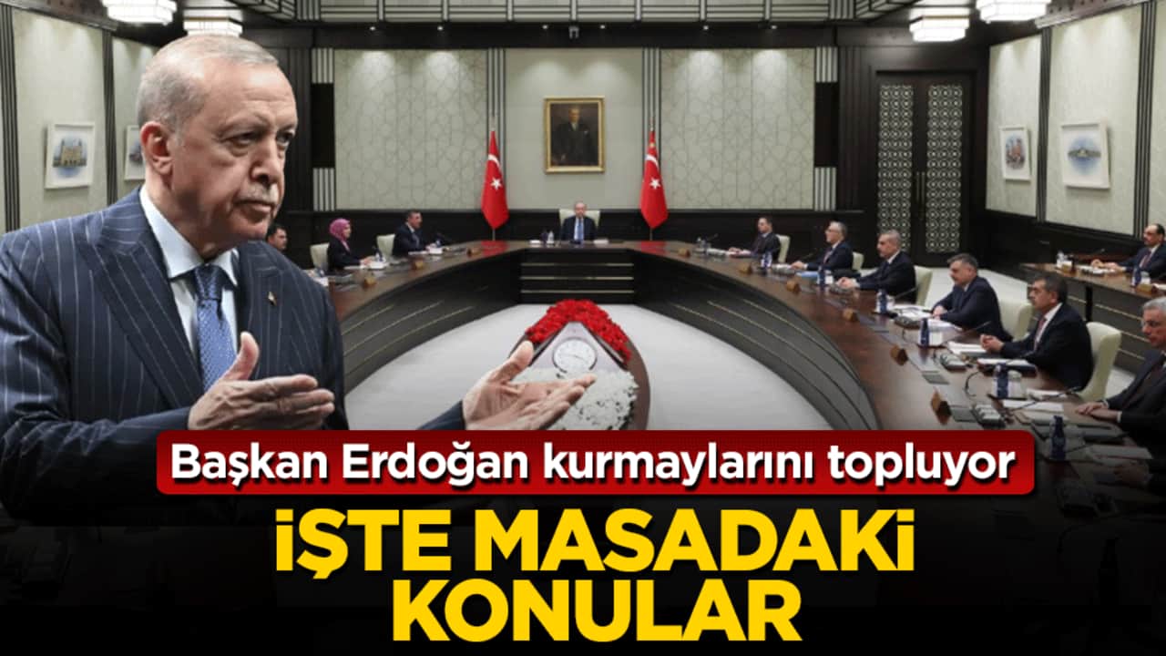 Başkan Erdoğan kurmaylarını topluyor! İşte masadaki konular