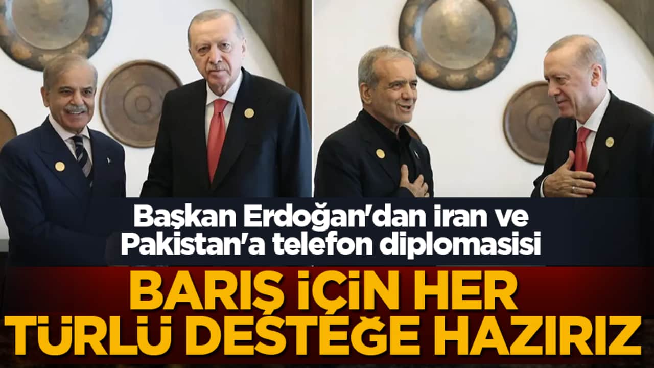 Başkan Erdoğan, Pezeşkiyan ve Şerif ile görüştü