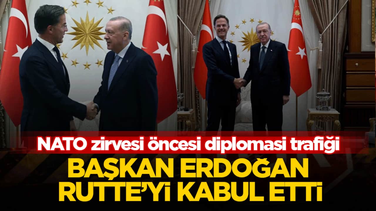 Başkan Erdoğan, Rutte ile bir araya geldi