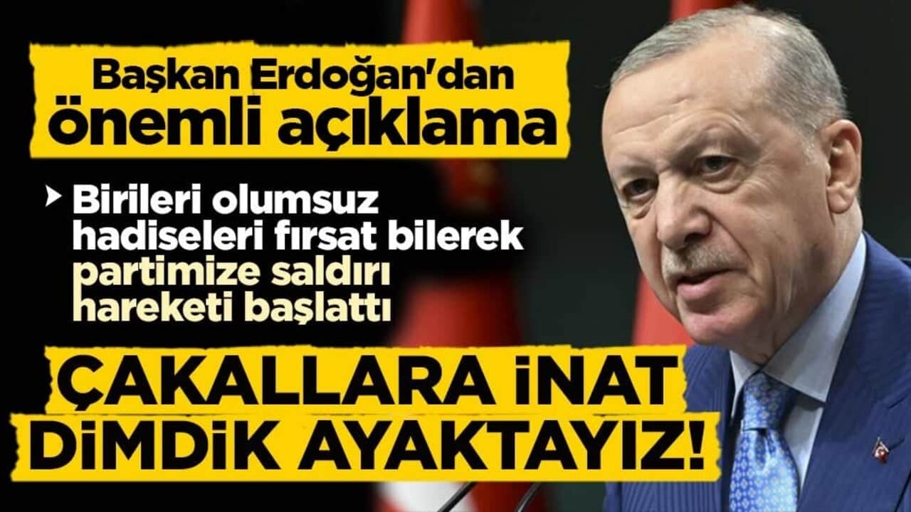 Başkan Erdoğan’dan fitne odaklarına tokat gibi cevap: Çakallara inat dimdik ayaktayız
