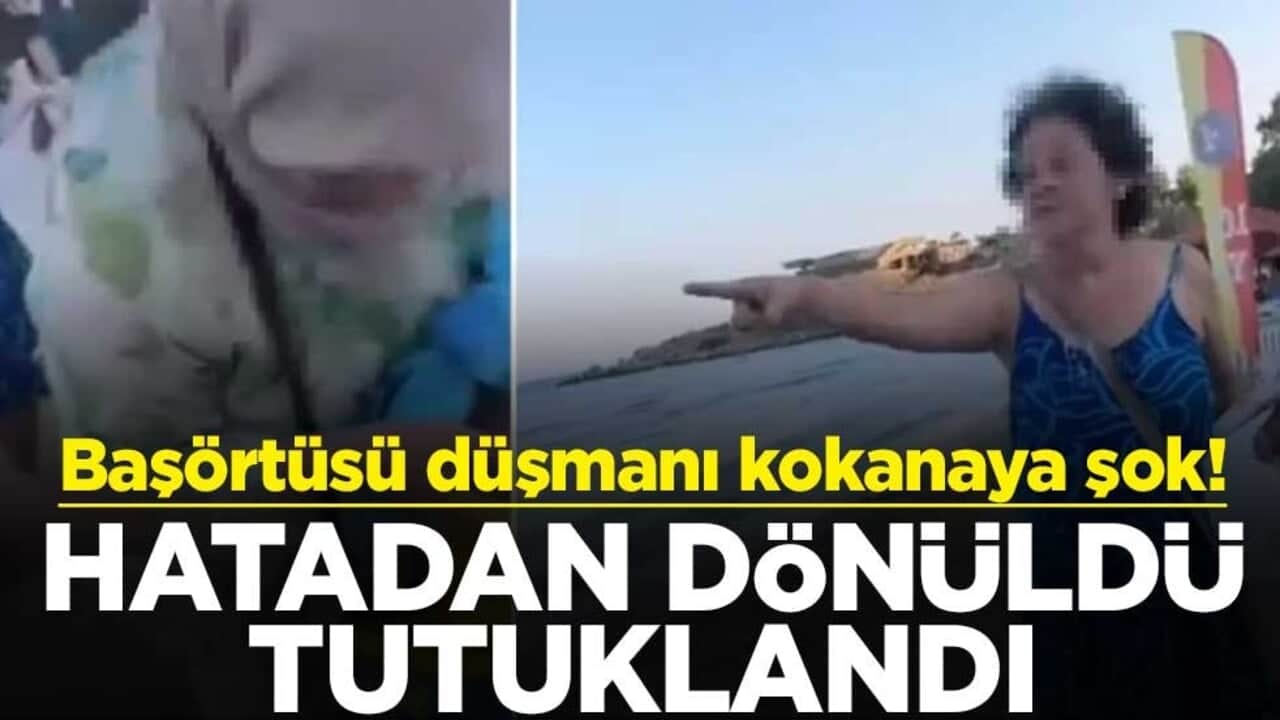 Başörtüsü düşmanı kokanaya şok! Hatadan dönüldü, tutuklandı