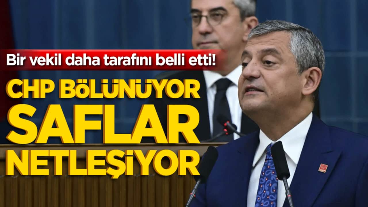 Bir vekil daha tarafını belli etti! CHP bölünüyor saflar netleşiyor