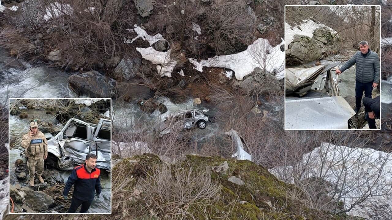 Bitlis'te facia! Otomobil uçuruma yuvarlandı, 3 kişi öldü, 5 kişi yaralandı