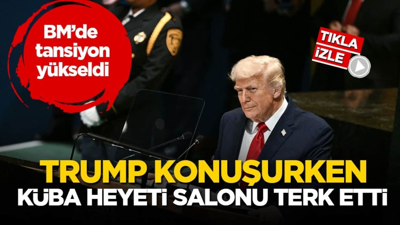 BM’de tansiyon yükseldi! Trump konuşurken Küba heyeti salonu terk etti