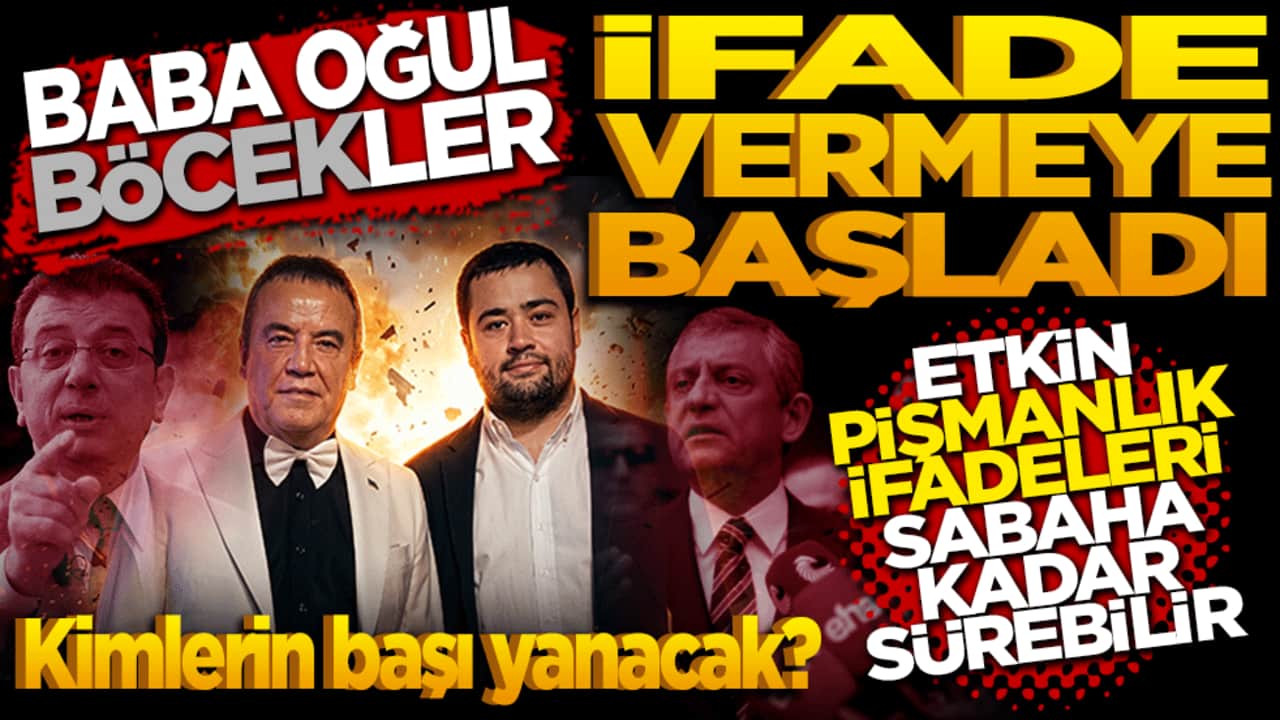 Böcekler ifade vermeye başladı! Etkin pişmanlık ifadeleri sabaha kadar sürebilir