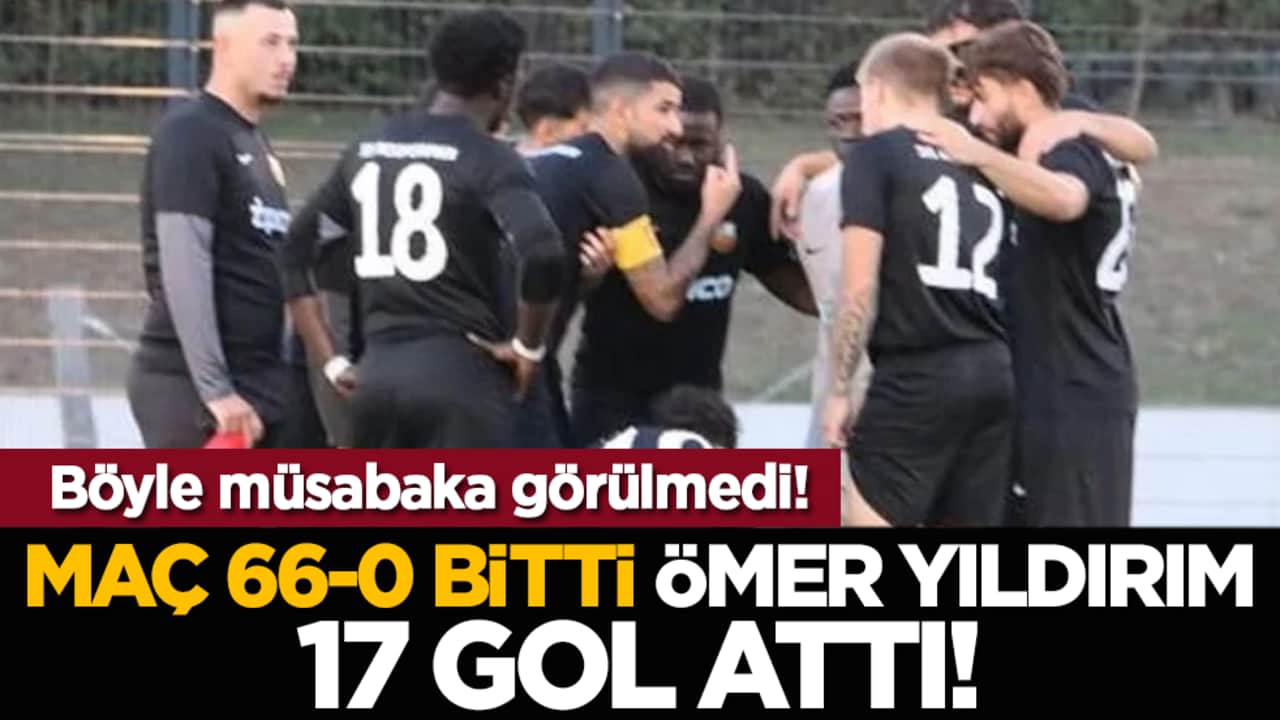 Böyle müsabaka görülmedi! Maç 66-0 bitti, Ömer Yıldırım 17 gol attı!
