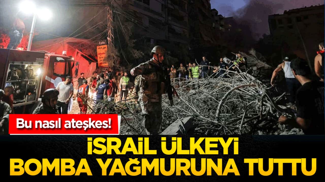 Bu nasıl ateşkes! İsrail ülkeyi bomba yağmuruna tuttu