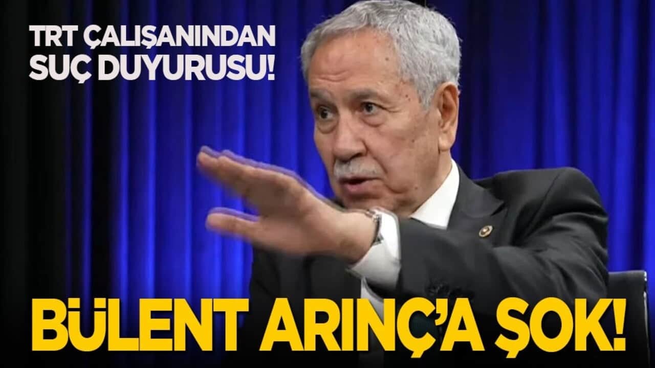 Bülent Arınç'a şok! TRT çalışanından suç duyurusu!