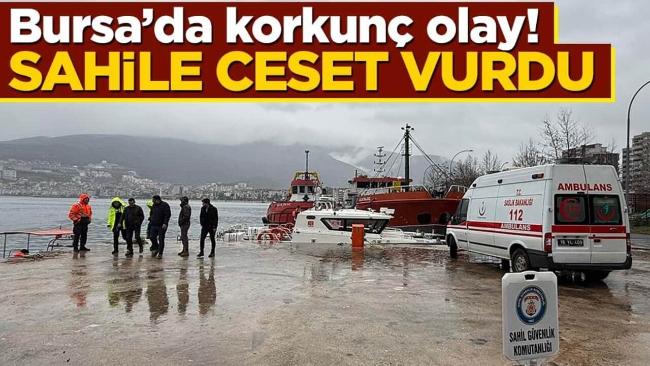 Bursa'da korkunç olay! Sahile ceset vurdu