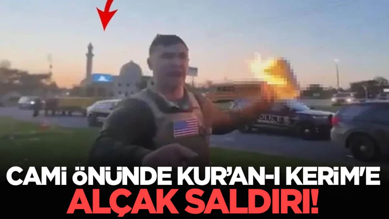 Cami önünde Kur’an-ı Kerim'e alçak saldırı!