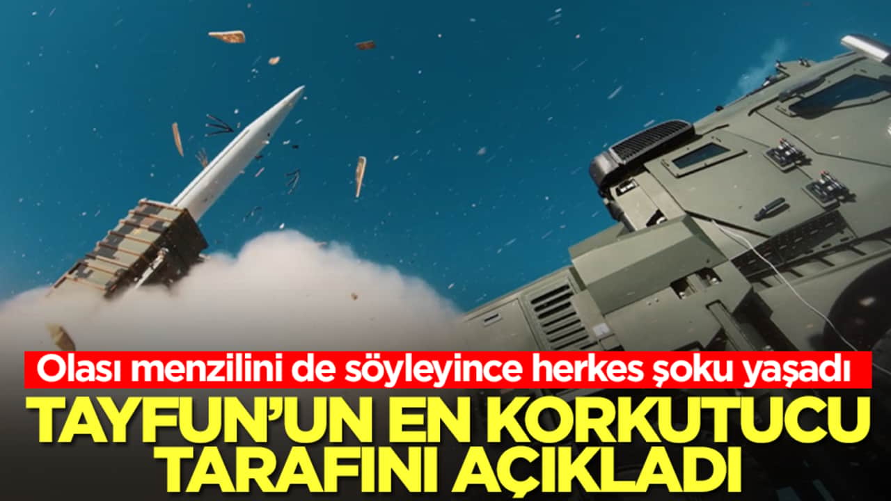 Canlı yayında Tayfun Balistik Füzesi'nin korkutucu tarafını açıkladı! Olası menzilini de söyleyince herkes şoku yaşadı