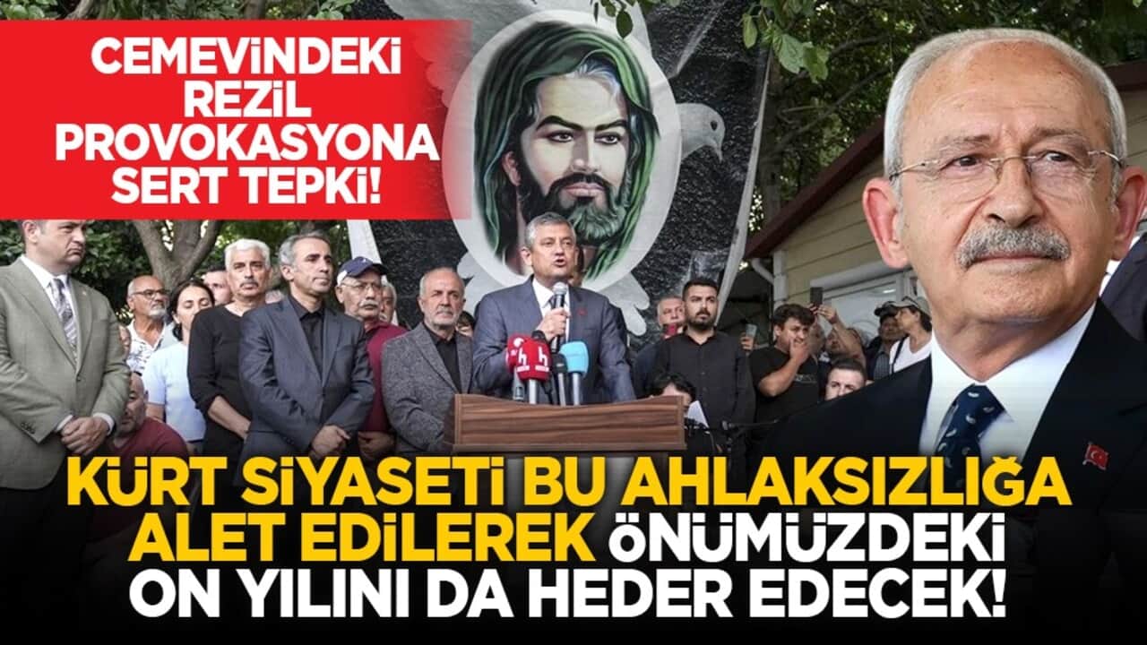 Cemevindeki rezil provokasyona sert tepki! "Kürt Siyaseti bu ahlaksızlığa alet edilerek önümüzdeki on yılını da heder edecek!"