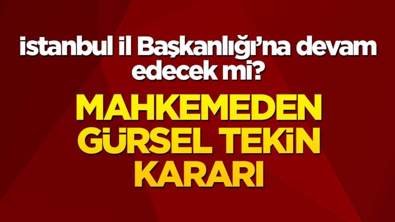 CHP İstanbul İl Başkanlığı'na devam edecek mi? Mahkemeden Gürsel Tekin kararı