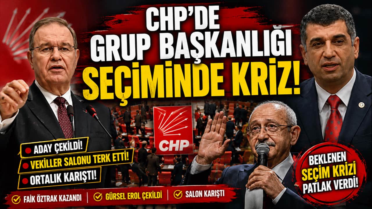CHP'de Grup Başkanlığı seçiminde kriz! Aday çekildi, vekiller salonu terk etti