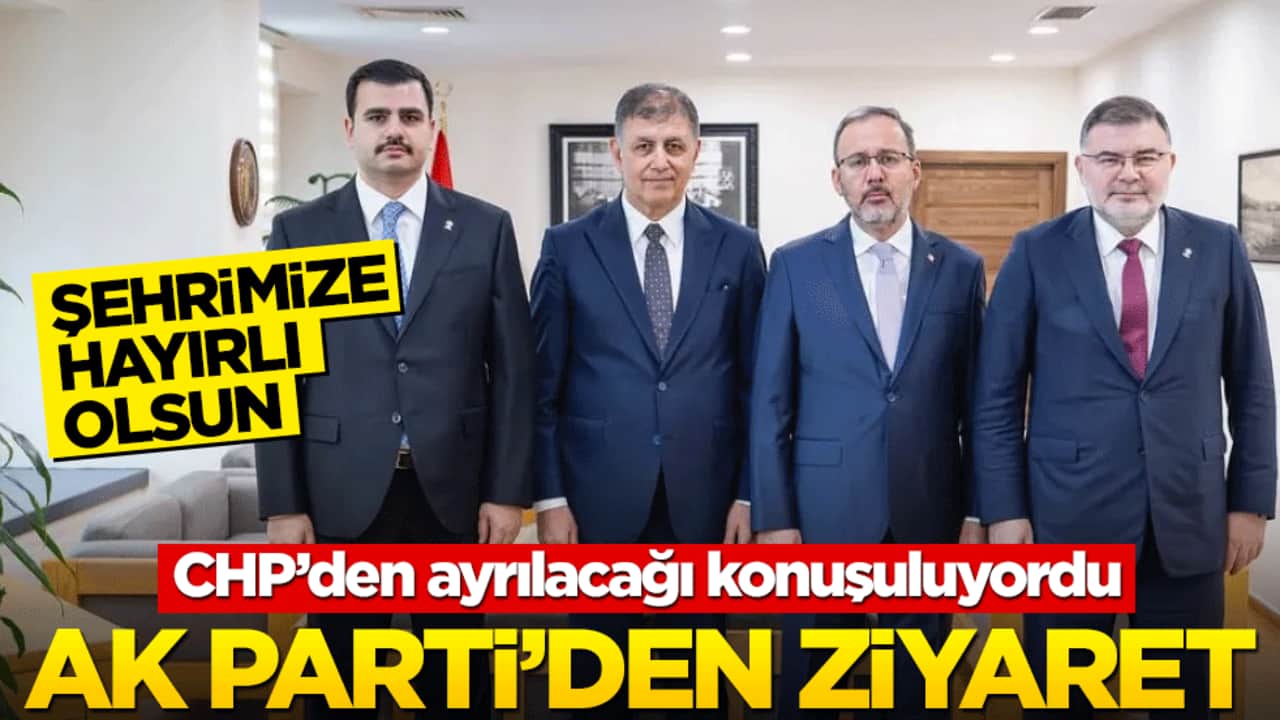 CHP’den ayrılacağı iddiaları vardı… Cemil Tugay’a AK Parti’den ziyaret! "Hayırlı olsun"