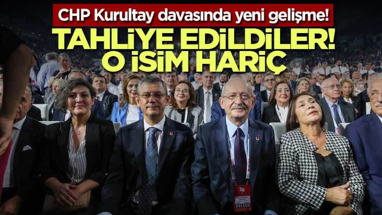 CHP’nin 38. Olağan Kurultayı soruşturmasında 8 kişiye tahliye