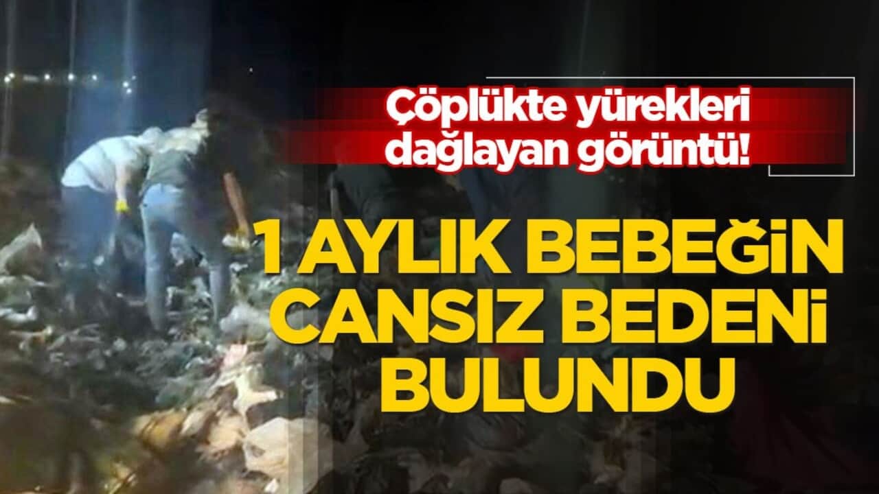 Çöplükte yürekleri dağlayan görüntü! 1 aylık bebeğin cansız bedeni bulundu