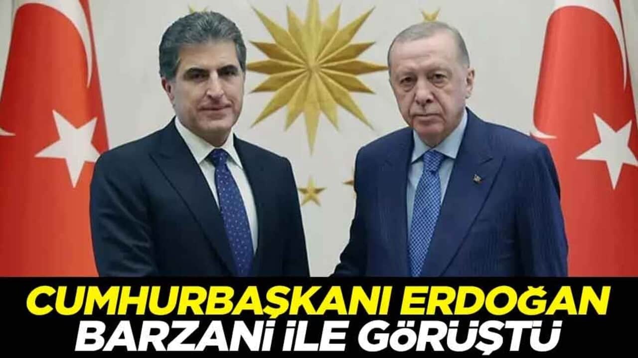 Cumhurbaşkanı Erdoğan, Barzani ile görüştü