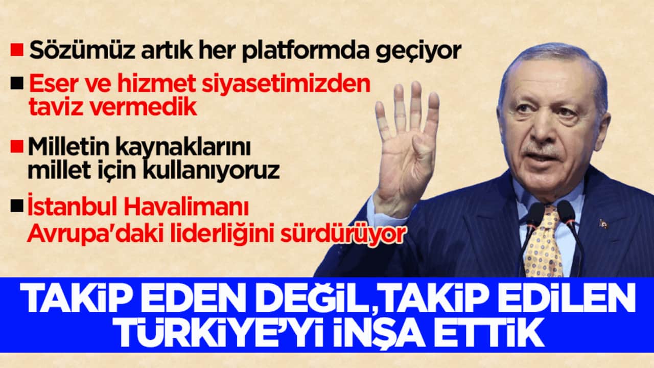 Cumhurbaşkanı Erdoğan: Her platformda sözü geçen bir Türkiye var