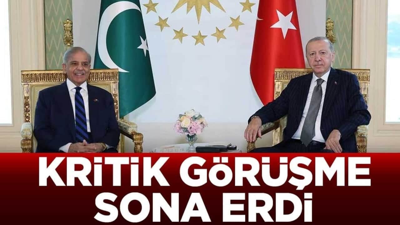 Cumhurbaşkanı Erdoğan ile Pakistan Başbakanı Şerif'in görüşmesi sona erdi