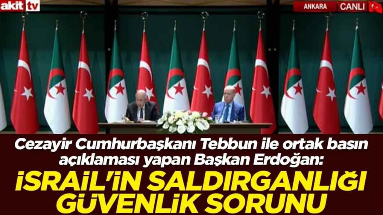 Cumhurbaşkanı Erdoğan: İsrail'in saldırganlığı güvenlik sorunu