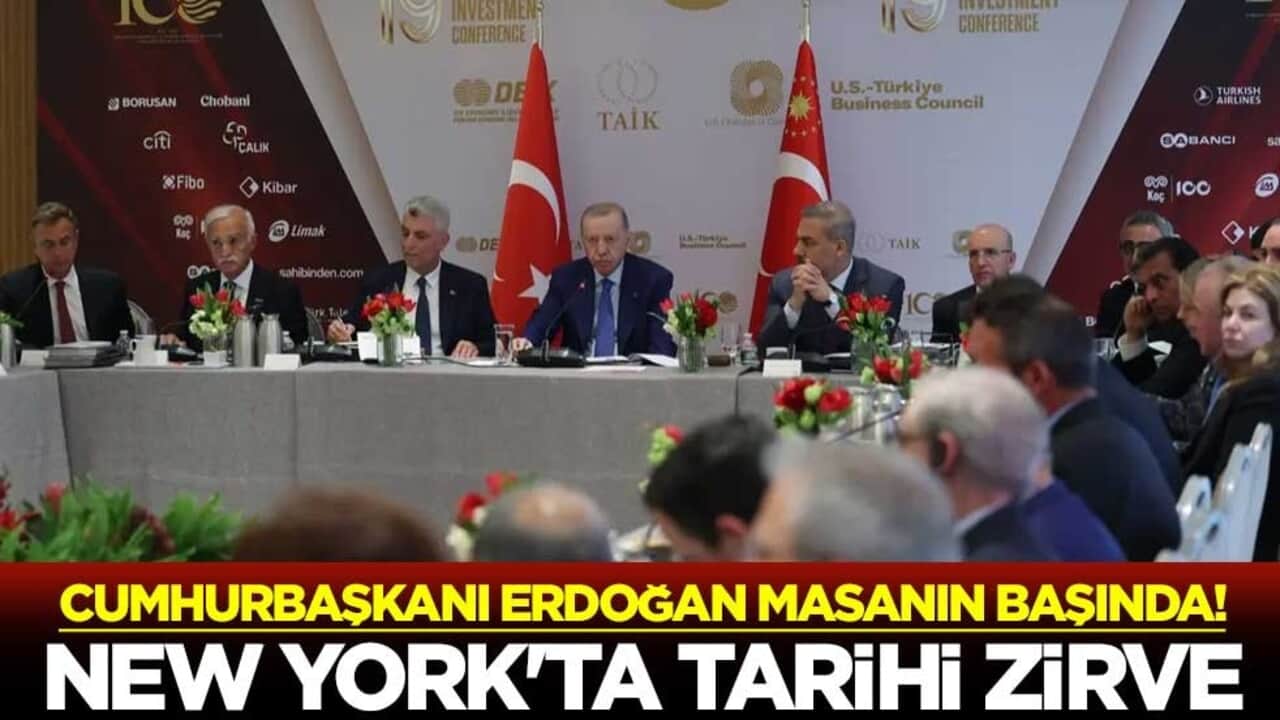Cumhurbaşkanı Erdoğan masanın başında! New York'ta ekonomi zirvesi