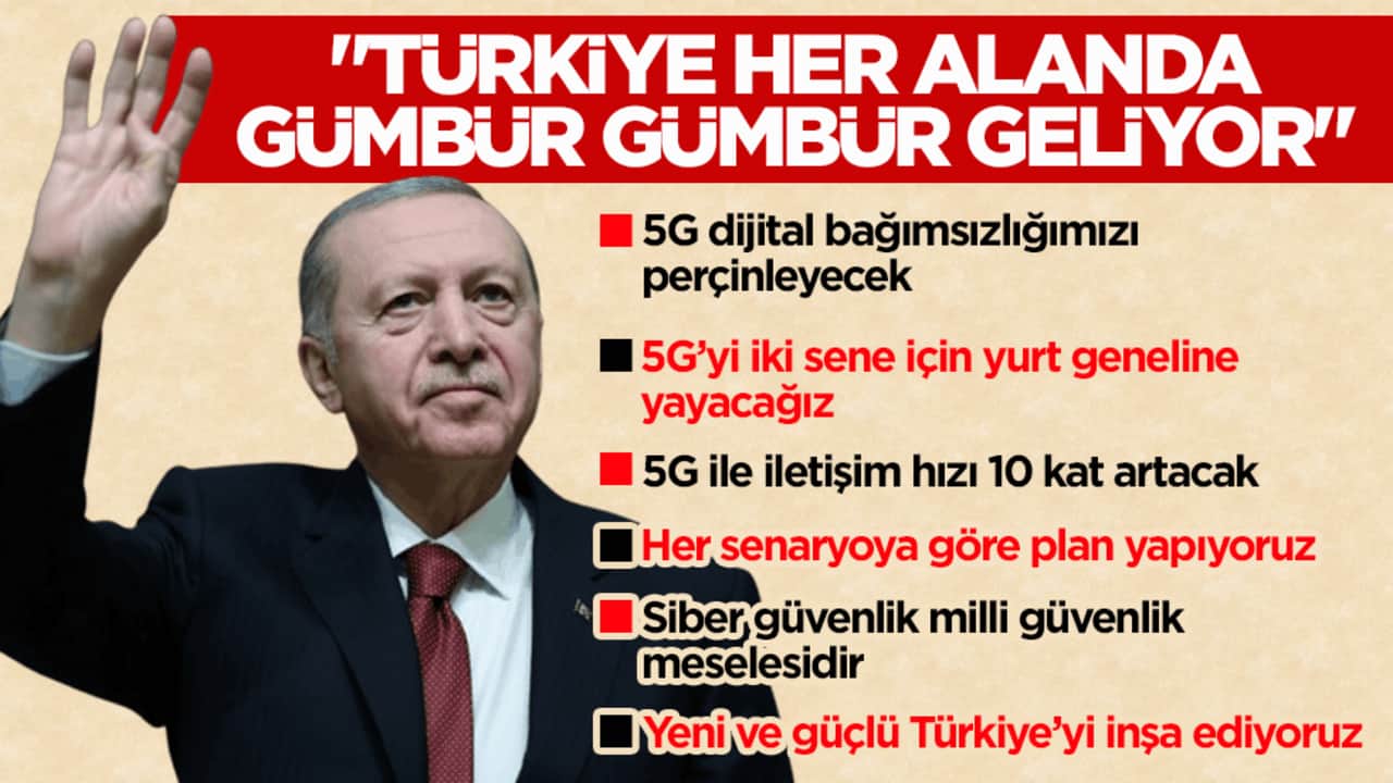 Cumhurbaşkanı Erdoğan: Türkiye her alanda gümbür gümbür geliyor