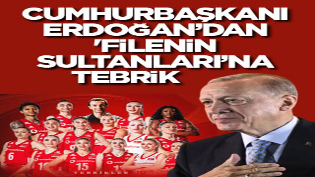  Cumhurbaşkanı Erdoğan’dan 'Filenin Sultanları’na tebrik
