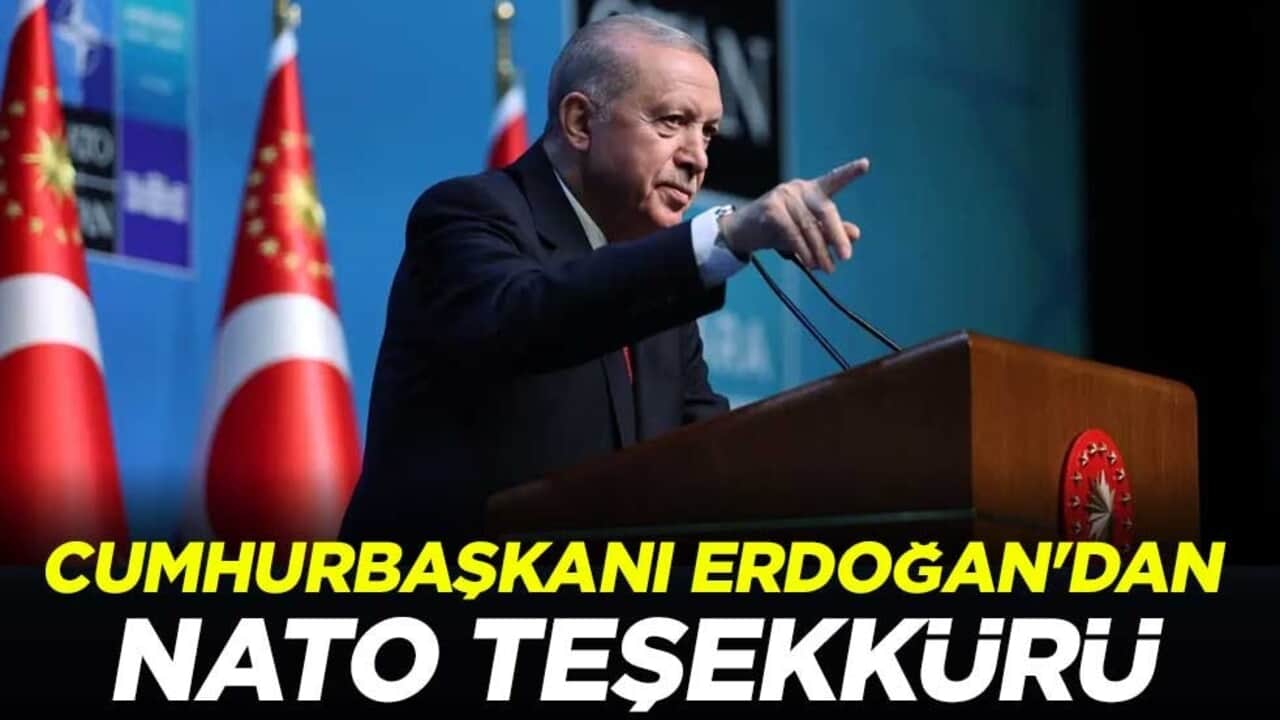 Cumhurbaşkanı Erdoğan'dan NATO teşekkürü