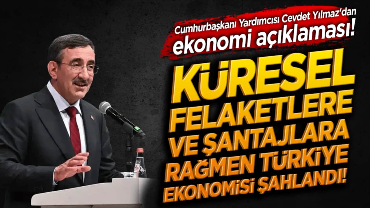 Cumhurbaşkanı Yardımcısı Cevdet Yılmaz'dan ekonomi açıklaması! Büyüme hedefleri kararlılıkla sürüyor!