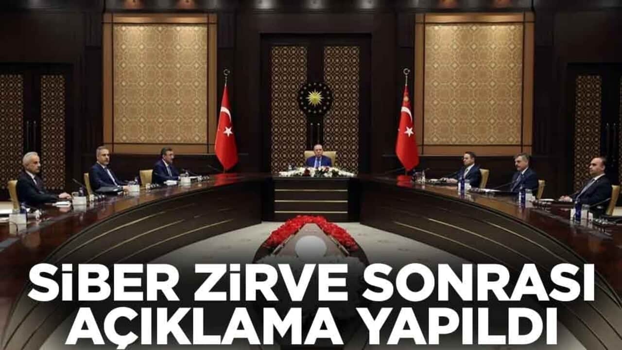 Cumhurbaşkanlığı Külliyesi'nde Siber Güvenlik Zirvesi! Açıklama yapıldı