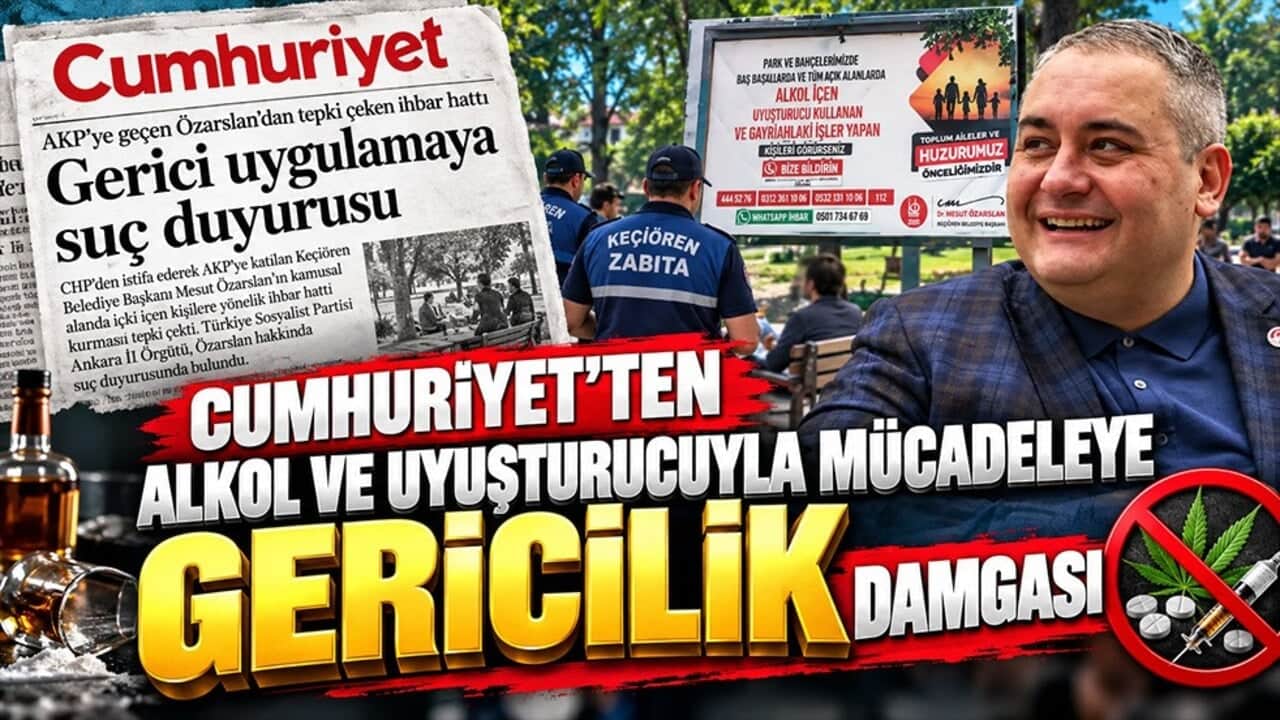 Cumhuriyet’e göre alkol ve uyuşturucuyla mücadele "gericilik"!