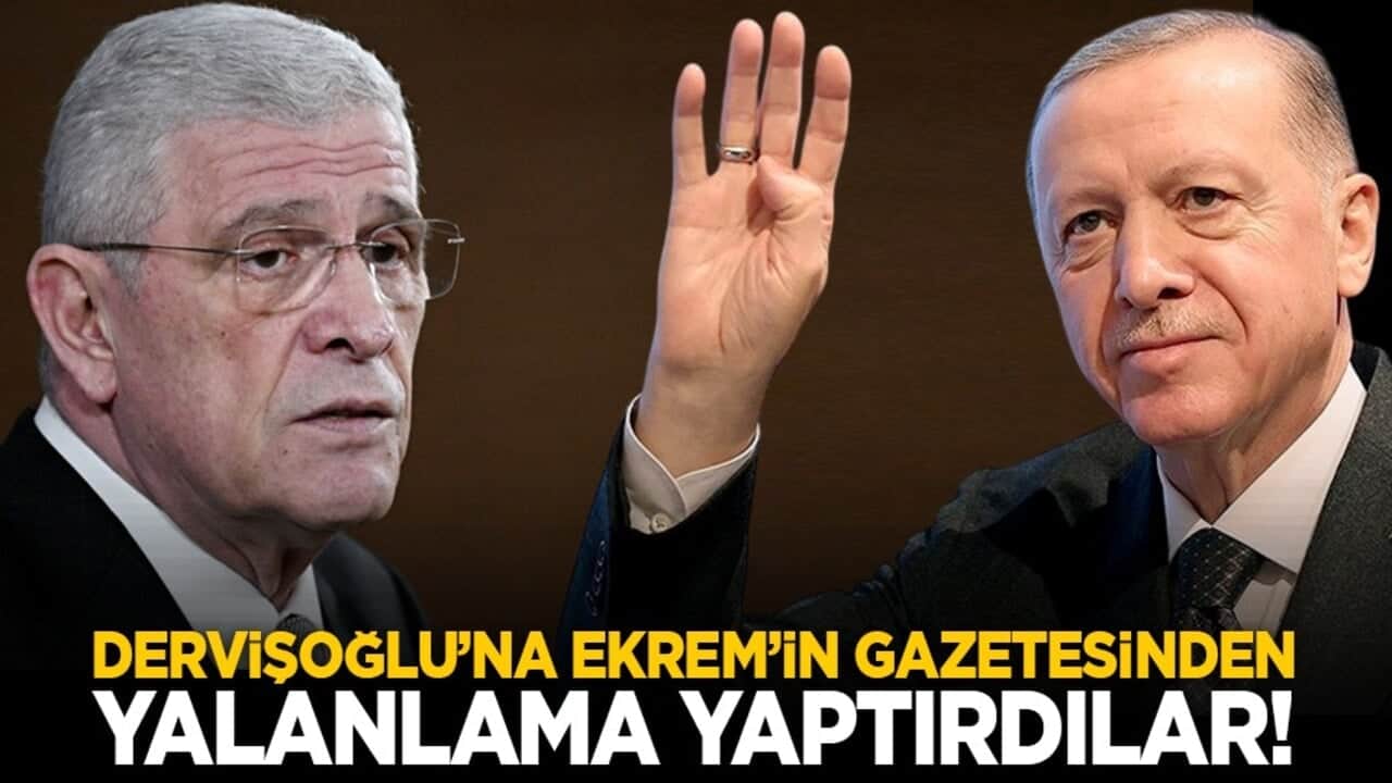 Dervişoğlu’na Ekrem’in gazetesinden yalanlama yaptırdılar!