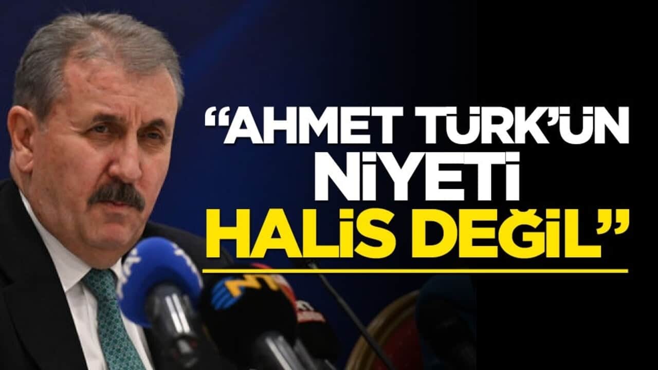 Destici: Ahmet Türk’ün niyeti halis değil