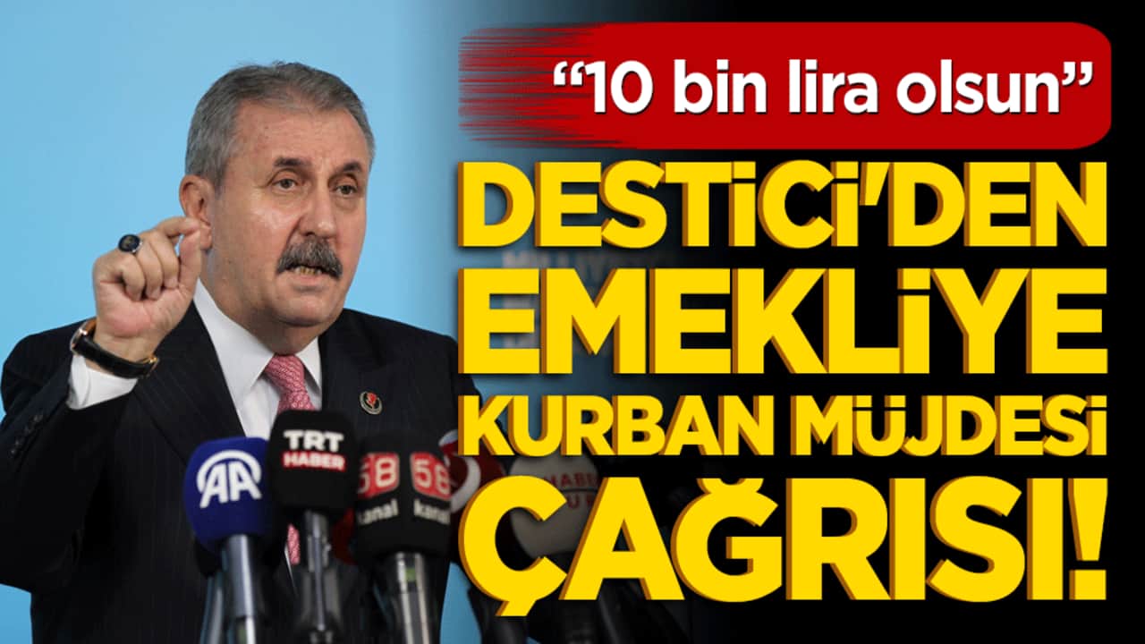 Destici'den emekliye kurban müjdesi çağrısı! 10 bin lira olsun