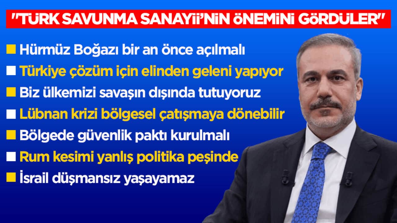Dışişleri Bakanı Fidan: Her iki taraf da ateşkes konusunda samimi