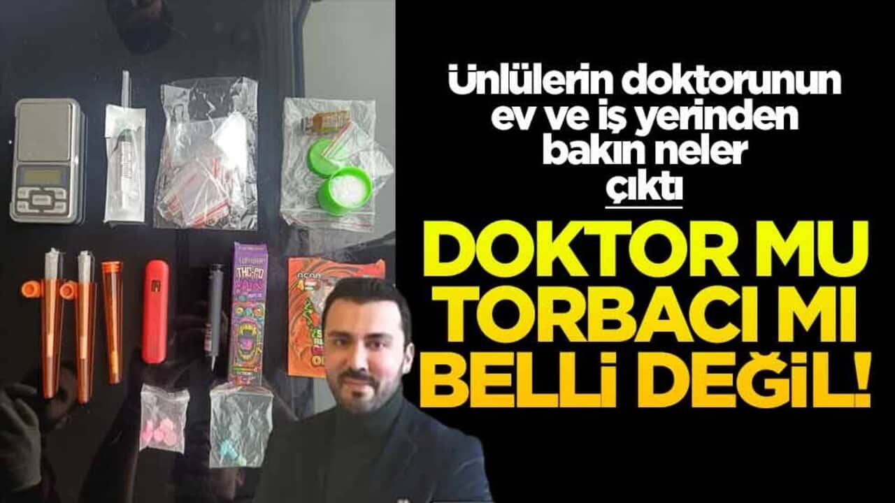 Doktor mu torbacı mı belli değil! Ünlülerin doktorunun ev ve iş yerinden bakın neler çıktı