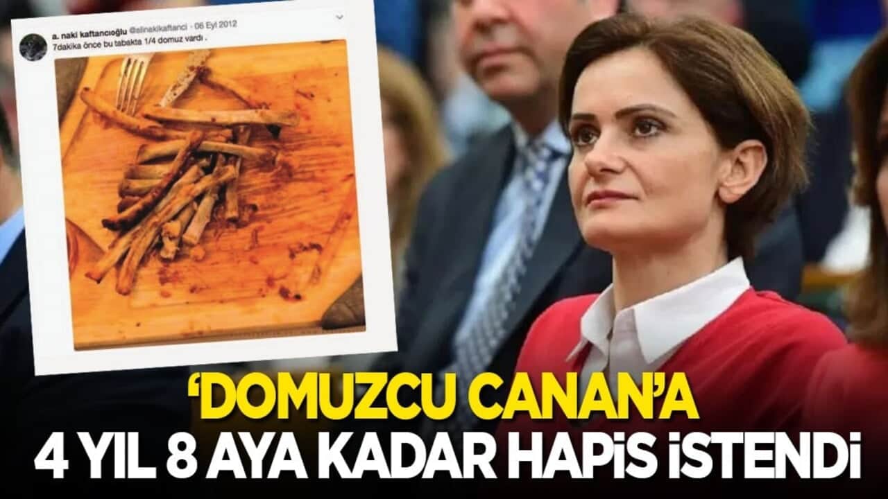 Domuzcu Canan’a 'Cumhurbaşkanına hakaret'ten 4 yıl 8 aya kadar hapis istendi