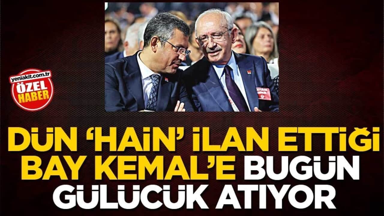 Dün ‘hain’ ilan ettiği Bay Kemal’e bugün gülücük atıyor