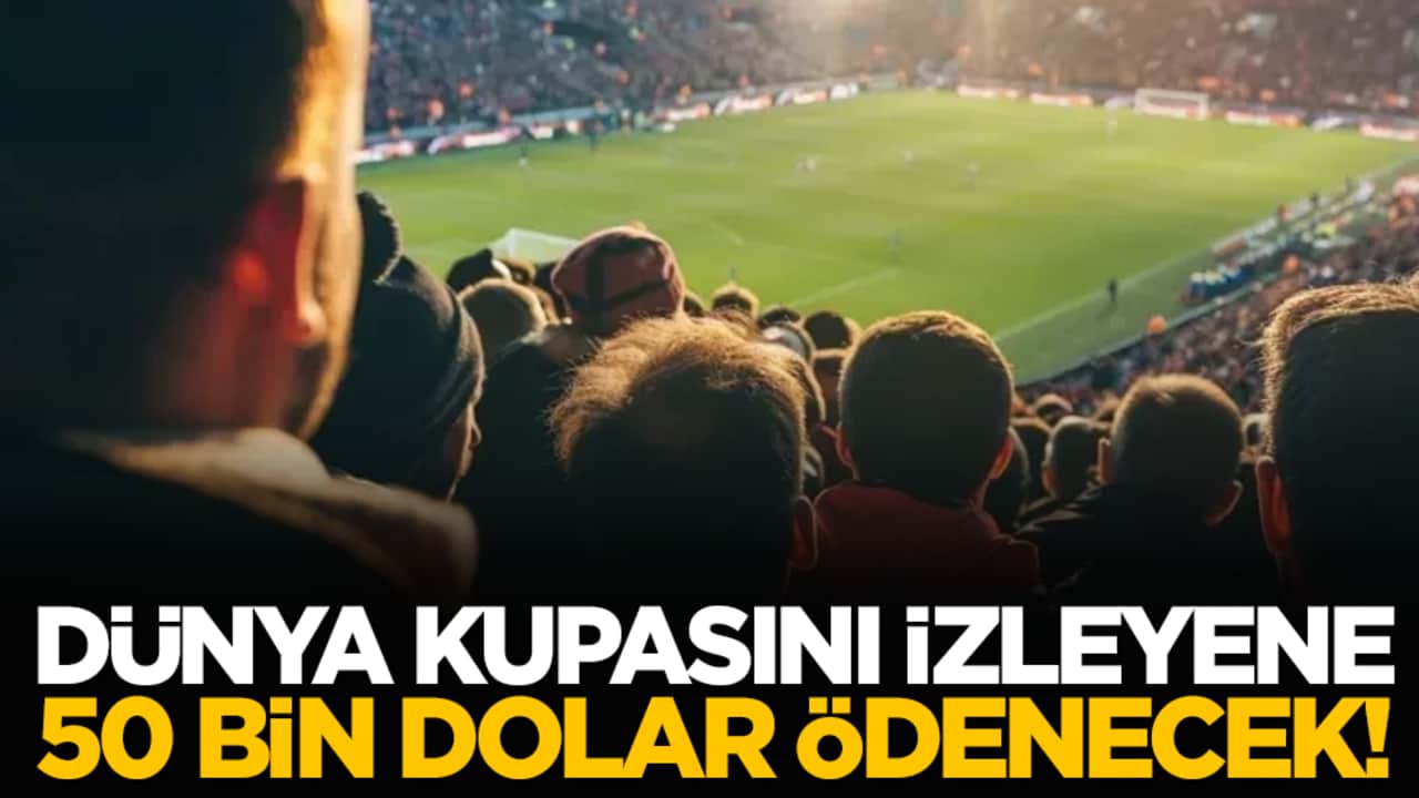 Dünya kupasını izleyene 50 bin dolar ödenecek!