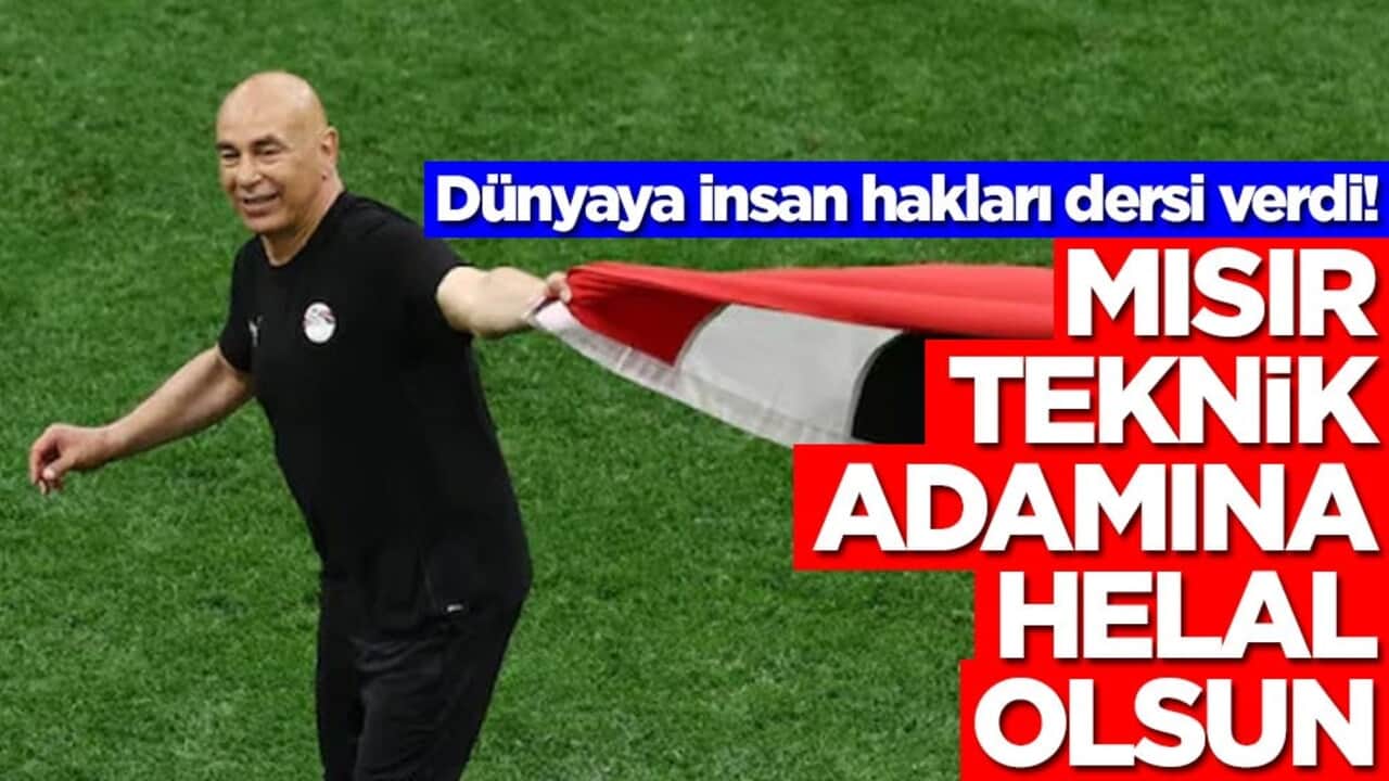 Dünyaya insan hakları dersi verdi! Mısır teknik direktörüne helal olsun