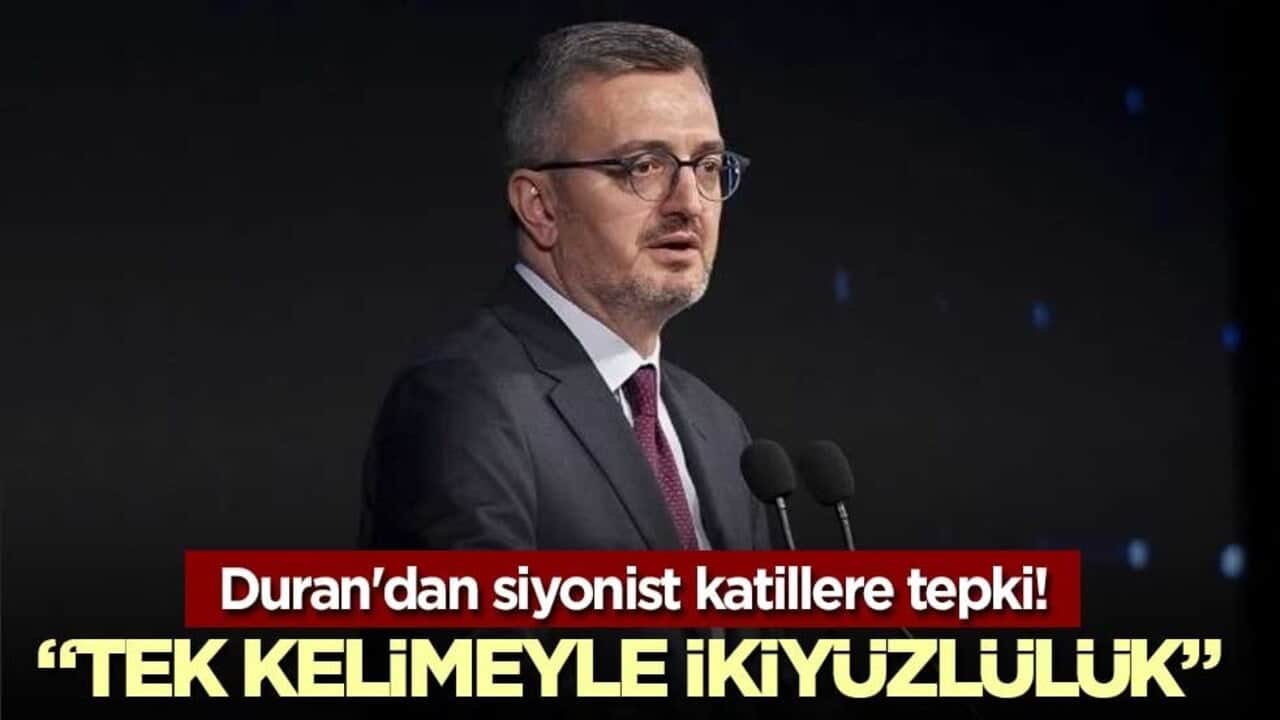 Duran'dan siyonist katillere tepki! "Tek kelimeyle ikiyüzlülük"